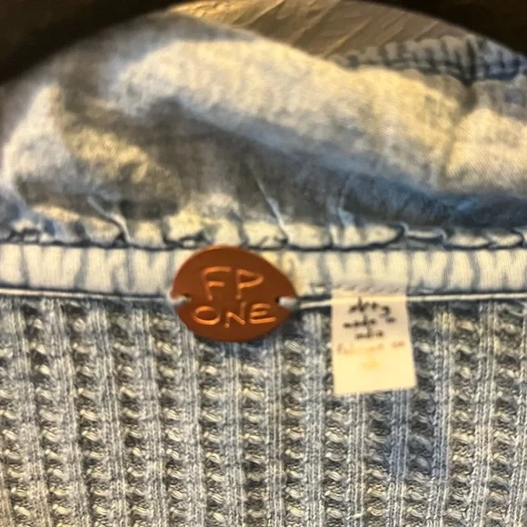 NWT Free People | FP One Cropped Scout Jacket in Blue size XL - Picture 10 of 10